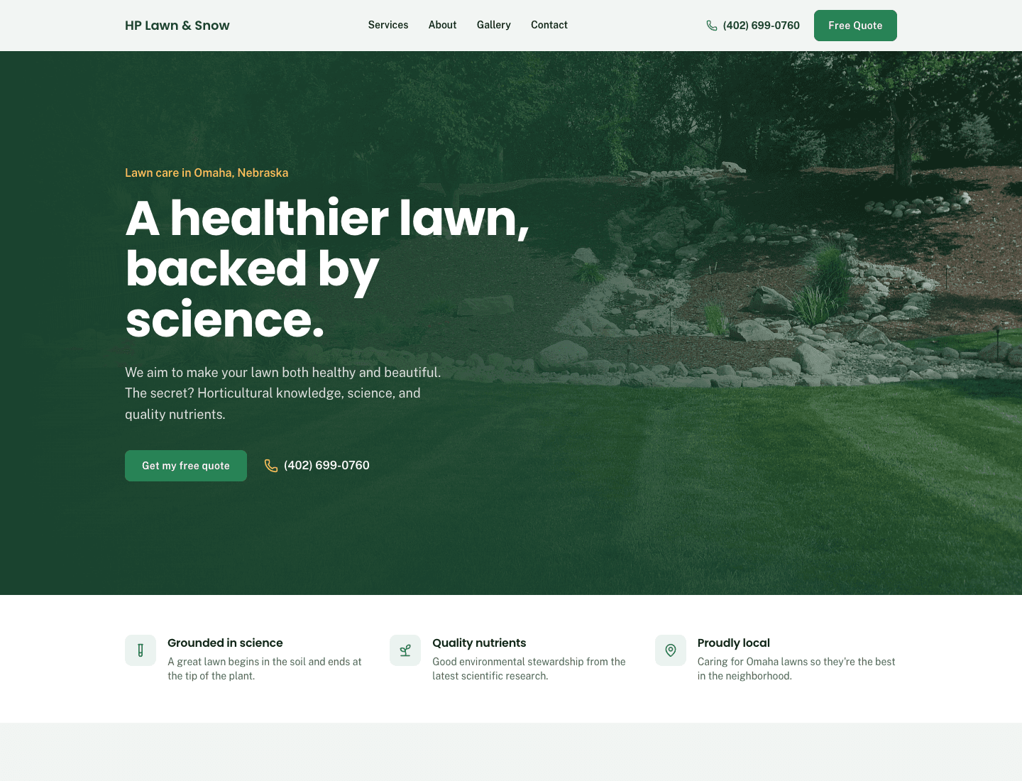 HP Lawn & Snow website
