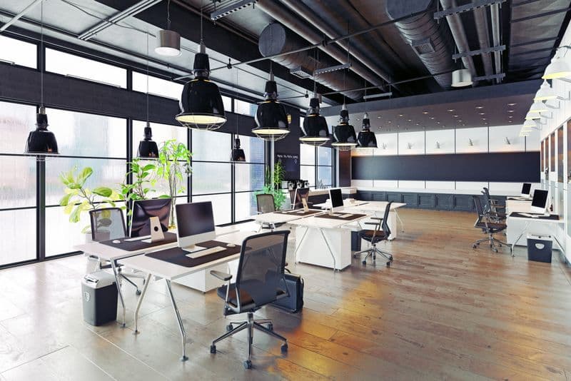 Open plan office representing SmashWebs collaborative work environment